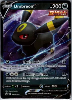 Umbreon V SWSH203 SWSH: Sword & Shield Promo Cards - Pokemon Card - NM - Image 1