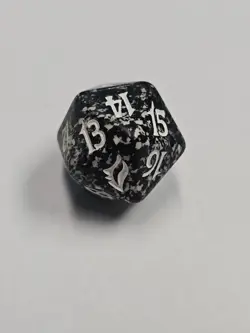 MTG Magic Spindown Die - Lorwyn - Black - Lightly Used Free Shipping - Image 1