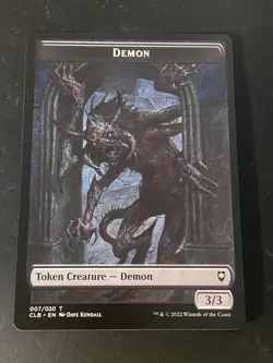 MTG Demon Token Commander Legends: Battle for Baldur's Gate NM English - Image 1