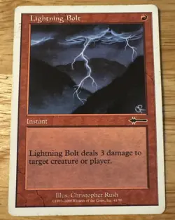 MTG - Lightning Bolt 2000 Beatdown Red Common Instant - NM - Image 1