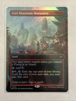 Cori Mountain Monastery (Borderless) Tarkir: Dragonstorm Foil TDM 0393 - Image 1