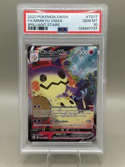 Pokemon Mimikyu VMAX Holo Ultra Rare TG17/TG30 Brilliant Stars PSA 10 2022 - Image 1
