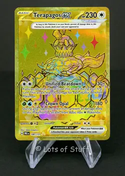 Terapagos ex Hyper Rare Prismatic Evolutions Pokemon 2025 180/131 - Image 1