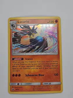 Pokemon Lucario - SM54 Promo SM Promos HP Cosmo Holo - Image 1