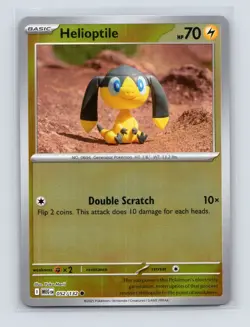 Pokemon TCG Helioptile - 052/132 ME01: Mega Evolution Reverse Holo NM - Image 1