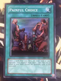 Yugioh: Painful Choice - MRL-049 - Super Rare - Unlimited - LP - Image 1