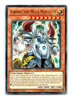 Zaborg the Mega Monarch - MP15-EN154 - Ultra Rare - 1st Edition - Yugioh - Image 1