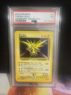 Pokemon Zapdos Legendary Collection Holo Card 19/110 PSA 7 - Image 1