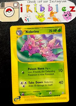 Nidorino 55/147 LP Non-Holo Foil Vintage Pokemon Card. Free Tracked Shipping! - Image 1