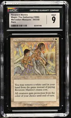 REVERENT MANTRA Mercadian Masques Rare CGC 9 MTG [Nostalgium] - Image 1