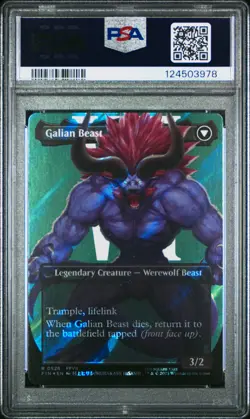 2025 MTG FINAL FANTASY #0528 GALIAN BEAST/VINCENT VALENTINE PSA 10 - Image 2