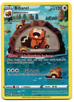 Bibarel GG25/GG70 - Crown Zenith Galarian Gallery Pokemon TCG Holo - M/LP Card - Image 1