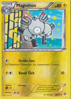 Magneton Reverse - N&B:Tempete Plasma - 44/135 - Carte Pokemon Francaise - Image 1