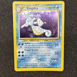 Kingdra - 8/111 - Pokemon Neo Genesis Unlimited Holo Rare Card WOTC LP - Image 3
