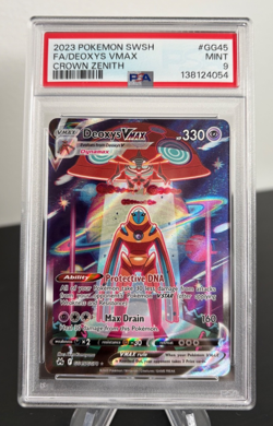 Pokemon 2023 PSA 9 Deoxys VMAX Full Art Crown Zenith GG45/GG70 Card - Image 1