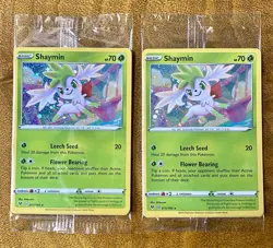 Shaymin 015/185 Cosmos Holo Promo 2020 Pokemon Card SEALED (2 Cards) - Image 1