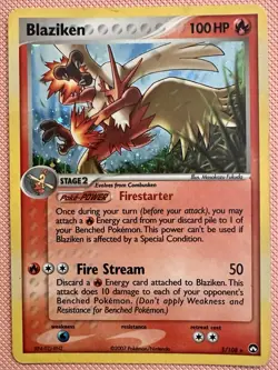Pokemon TCG Blaziken Holo Rare Card Power Keepers 5/108 - Image 1