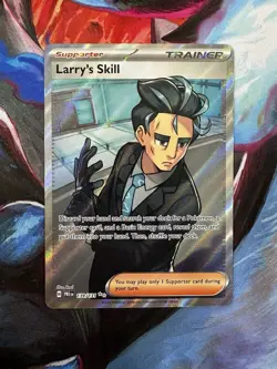Larry's Skill 139/131 Full Art Trainer Ultra Rare Prismatic Evolutions NM - Image 1