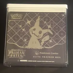 Pokemon Center TCG Paldean Fates ETB Elite Trainer Box No Rips Or Tears W Case - Image 1