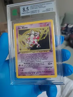 1999 Pokemon Jungle Mr. Mime 1st Edition Holo Rare MNT 8.5 Near Mint - Mint 6/64 - Image 1