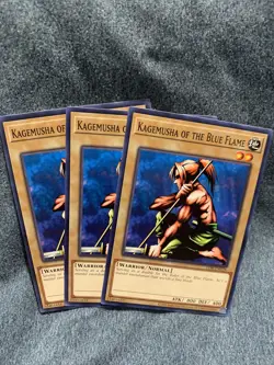 YuGiOh Kagemusha Of The Blue Flame LOB-EN028 - 25th Anniversary X3 - Image 1