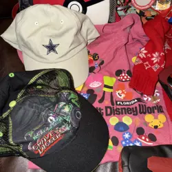 LARGE ITEM LOT BUNDLE POKEMON BAGS CARDS NFL MLB DISNEY CAMO HATS Kids MARIO - Image 3