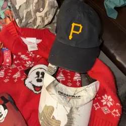 LARGE ITEM LOT BUNDLE POKEMON BAGS CARDS NFL MLB DISNEY CAMO HATS Kids MARIO - Image 4
