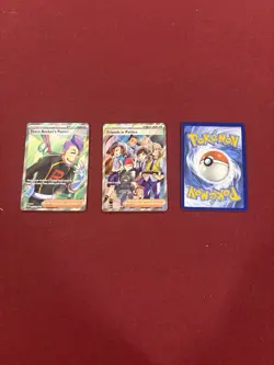 Pokemon Three Rare Card Full Holo Trainer Lot Petrel, Friends Of Paldea, Perrin - Image 4