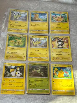 Mixed Lot of Pokemon Holo or Not PIKACHU Tailwhip Emogla VIRIZION Etc. Cards - - Image 1