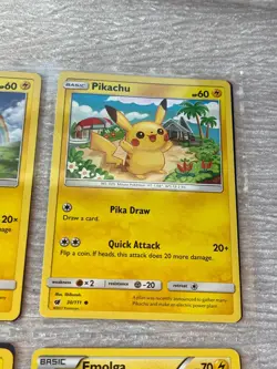 Mixed Lot of Pokemon Holo or Not PIKACHU Tailwhip Emogla VIRIZION Etc. Cards - - Image 4
