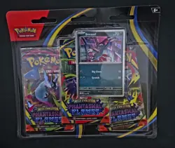 Pokemon TCG Mega Evolution Phantasmal Flames 3 Pack Blister Sneasel Promo Cards - Image 1