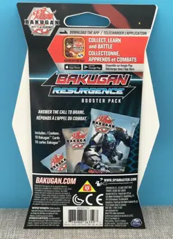 One Bakugan Battle Planet Resurgence Booster Pack 10 Cards In A Pack - Image 2