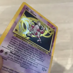 Mr Mime Pokemon Card WOTC Holo 6/64 Jungle Set Rare Vintage 1999 - Image 3