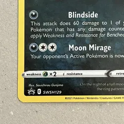 Umbreon SWSH129 Holo Rare Promo Pokemon Card - Image 4
