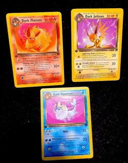 Pokemon TCG 1999 Vintage 1st Edition, Holo, Rare - Eevee Evolutions 99 Card Lot - Image 5