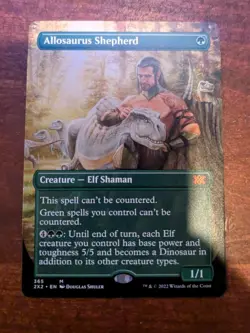 MTG: Allosaurus Shepherd BORDERLESS, NM Double Masters 2022 Mythic Chase Card!! - Image 2