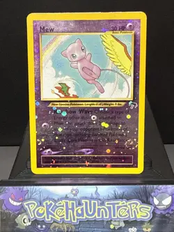Pokemon Card Mew 1/18 Southern Islands Reverse Holo Rare SWIRL Played - Image 1