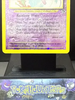 Pokemon Card Mew 1/18 Southern Islands Reverse Holo Rare SWIRL Played - Image 3