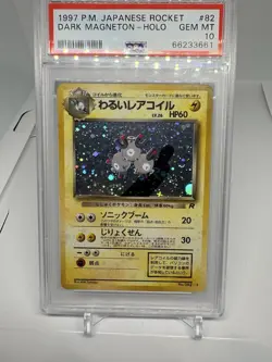 1998 Dark Magneton #82 JP Rocket PSA 10 Pokemon Card - Image 1
