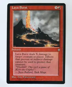 ►LAVA BURST ►ICE AGE 1995 ►NM ►RED ROT ►MAGIC ►MTG EISZEIT Lava Burst - Image 1