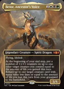 MTG Betor, Ancestor's Voice (Borderless) [Tarkir: Dragonstorm] - Image 1