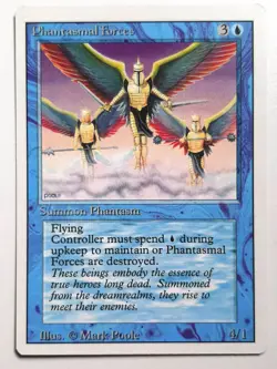 ►PHANTASMAL FORCES ►REVISED 3.EDITION 1994 ►NM ►BLUE ►MAGIC ►MTG Traumkrieger - Image 1
