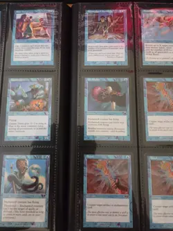 MTG Vintage collection circa 1995-2002 All Blue with Folder. Lightly played. - Image 5