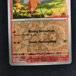 Charmander 004/165 GameStop Stamped Exclusive 151 Reverse Halo Pokemon Loose LP - Image 4