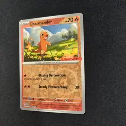 Charmander 004/165 GameStop Stamped Exclusive 151 Reverse Halo Pokemon Loose LP - Image 5