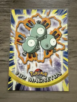 2000 Pokemon MAGNETON #82 [Non-Holo] Topps Blue Logo 1st TV Animation - Image 1