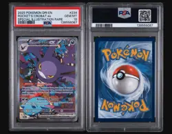 2025 POKEMON DRI EN-DESTINED RIVALS #234 TEAM ROCKET'S CROBAT EX PSA 10 - Image 1