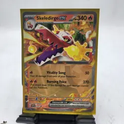 Pokemon Skeledirge ex SVP 034 Black Star Promo Ultra Rare Holo - Image 1