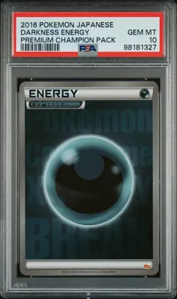 Pokemon PSA 10 2016 Japanese Darkness Energy Premium Champion Pack - Image 1