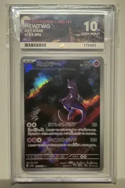 Pokemon TCG Mewtwo 183/165 Japanese sv2a 151 Scarlet & Violet AR ACE 10 GEM MINT - Image 1